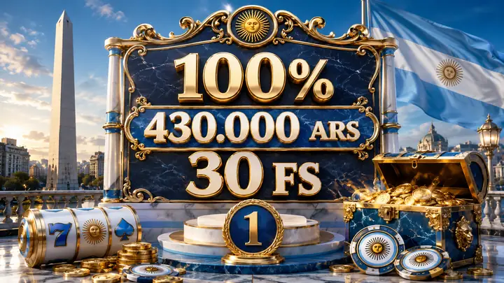 Primer deposito de casino 100 por ciento hasta 430000 ARS y 30 FS