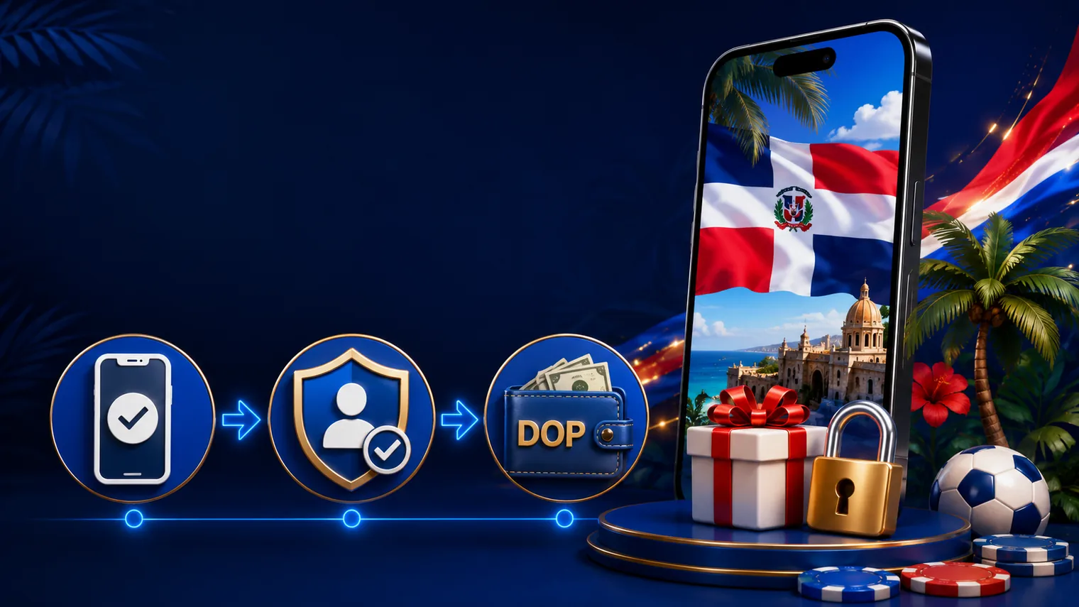 Registro verificación y moneda DOP en una cuenta de apuestas