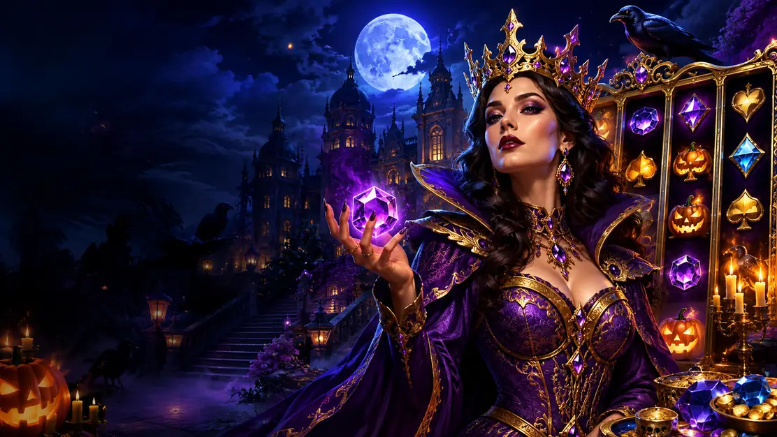 Queen Halloween tragamonedas de fantasía y temática nocturna