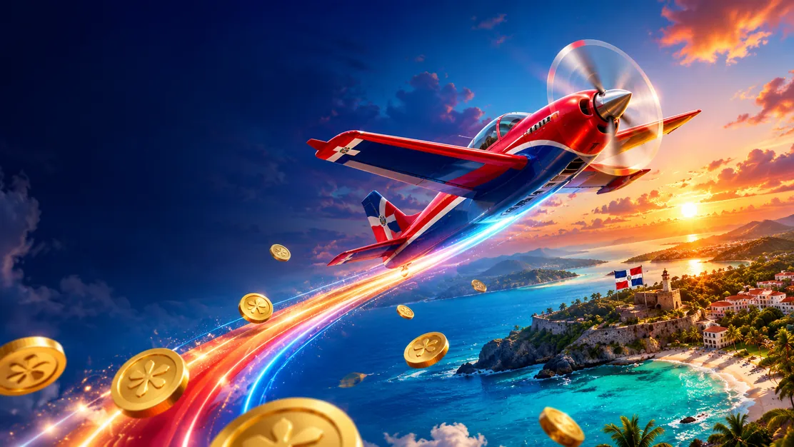 Aviatrix juego de multiplicador con avión futurista