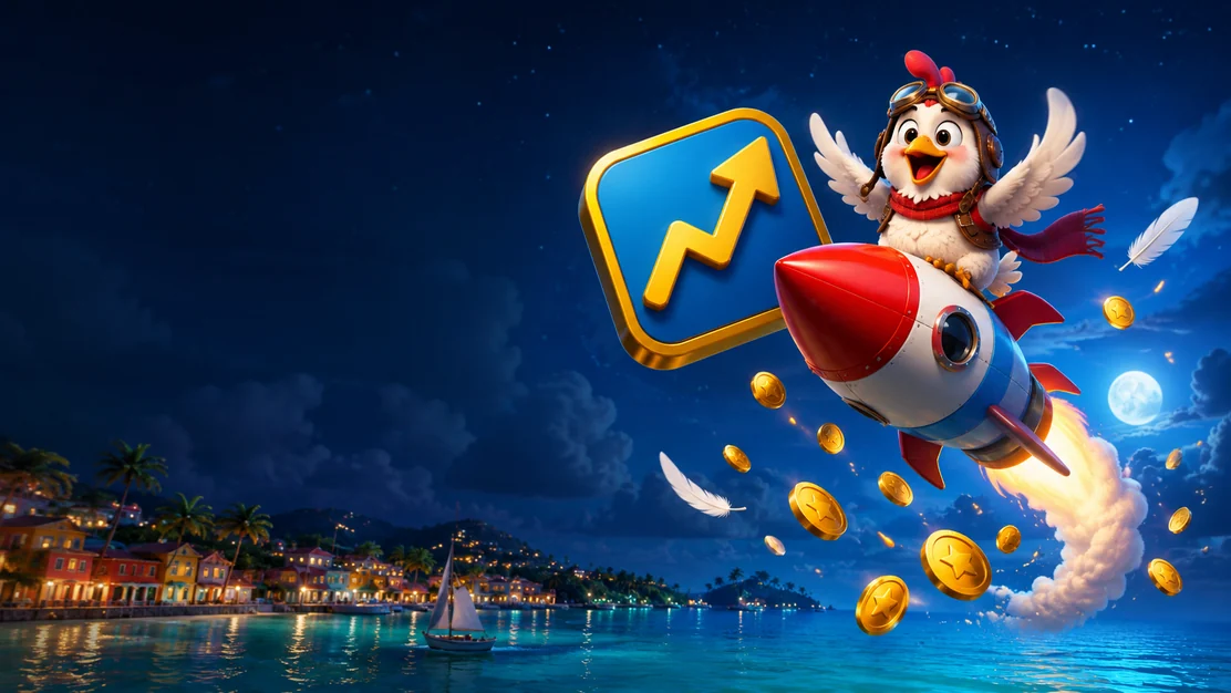 Chicken Crash juego de gallina y multiplicador ascendente