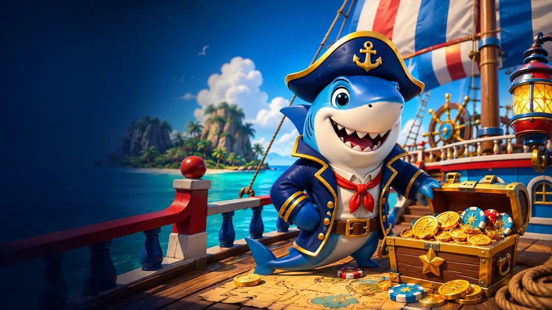 Captain Sharky tragamonedas de piratas y tiburón