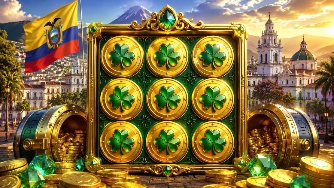 Monedas y cuadricula de Clover Coins 3x3 Hit the Cash