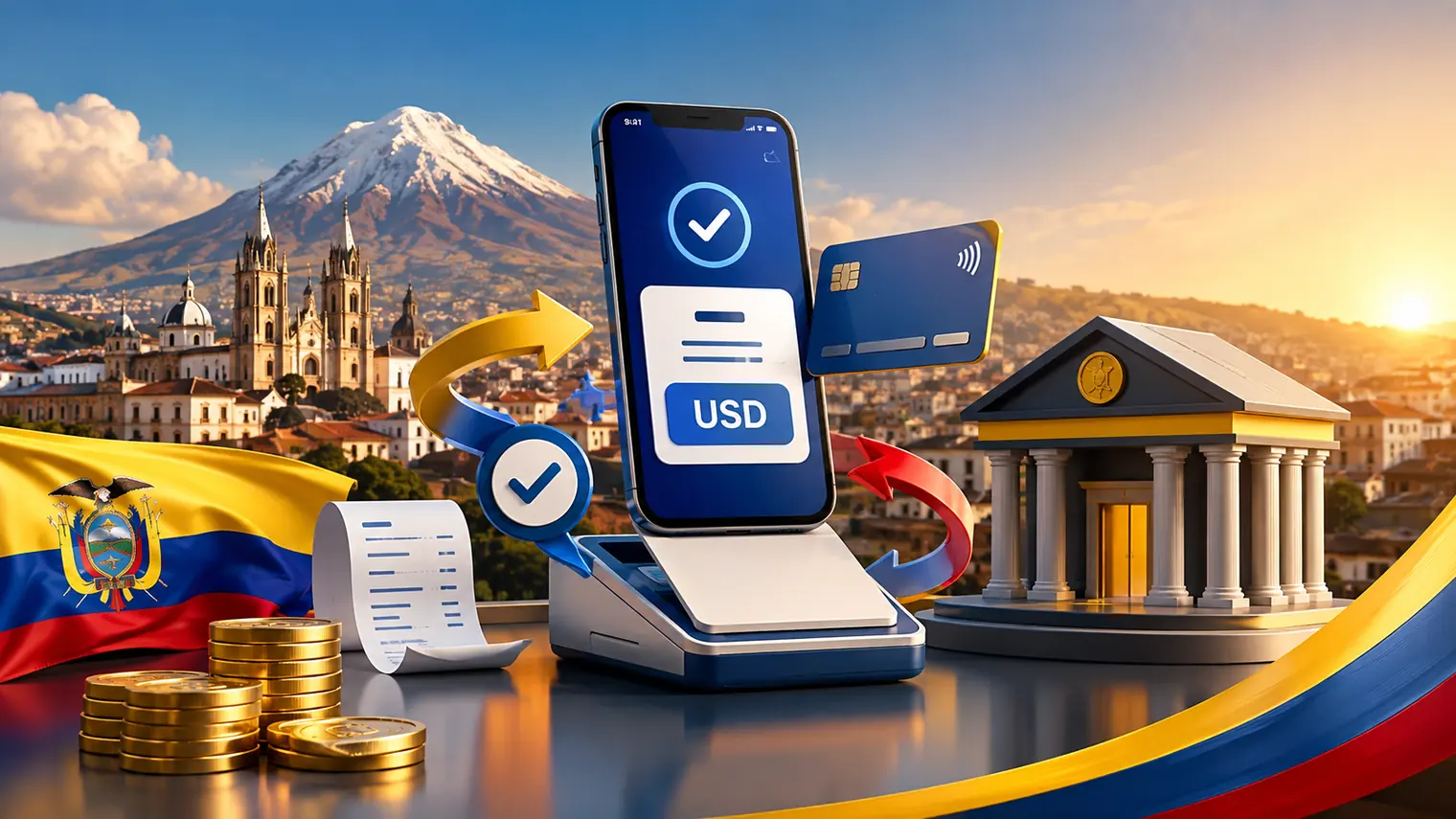 Pagos en dolares tarjetas y transferencias para Ecuador