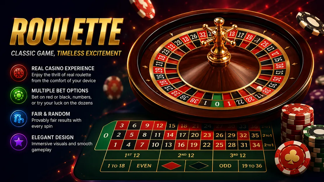 Online roulette banner