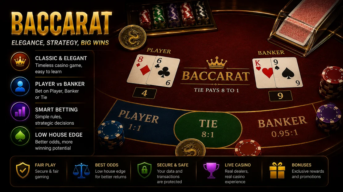 Online baccarat banner
