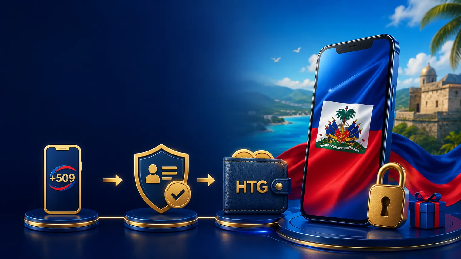 Enskripsyon verifikasyon telefon ak kont an HTG