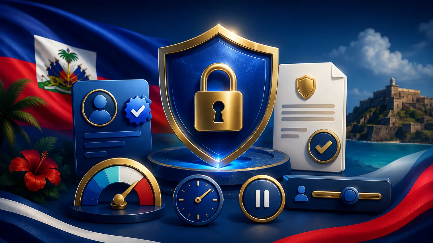 Sekirite kont verifikasyon KYC limit ak jwet responsab
