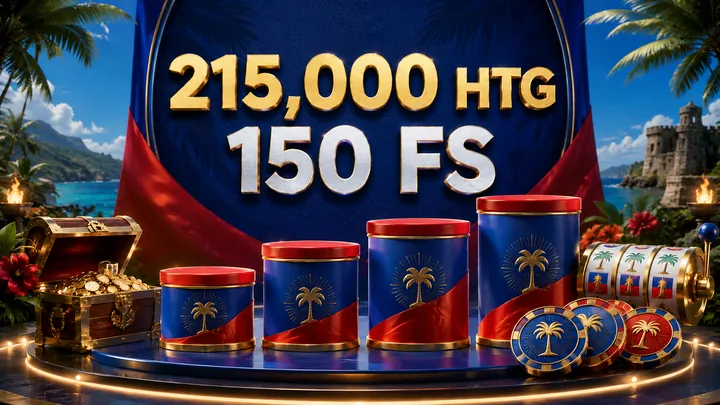 Bonis kazino jiska 215000 HTG ak 150 vire gratis
