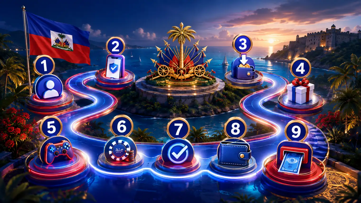 Etap pou aktive verifye epi itilize bonis 1xBet Ayiti