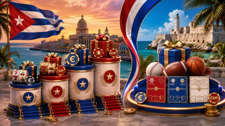 Bonos de bienvenida de casino y deporte para usuarios de Cuba
