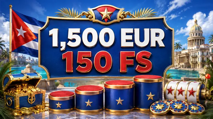 Bono casino hasta 1500 EUR y 150 giros en cuatro depositos