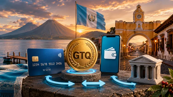 Pagos en quetzales con tarjeta transferencia y billetera