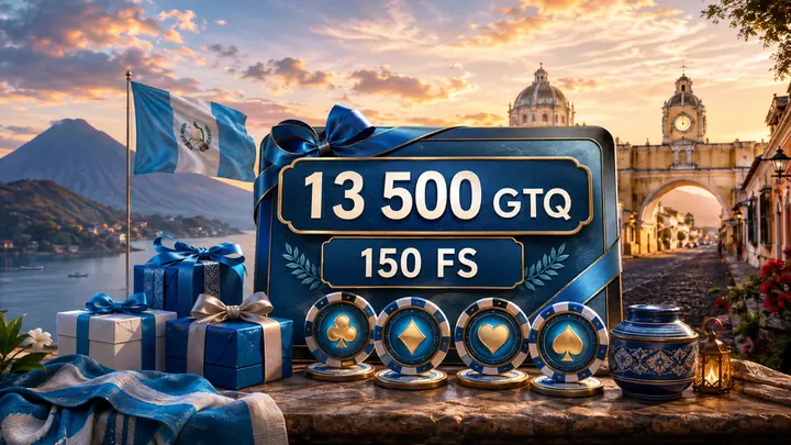 Bono de casino hasta 13500 GTQ y 150 giros gratis
