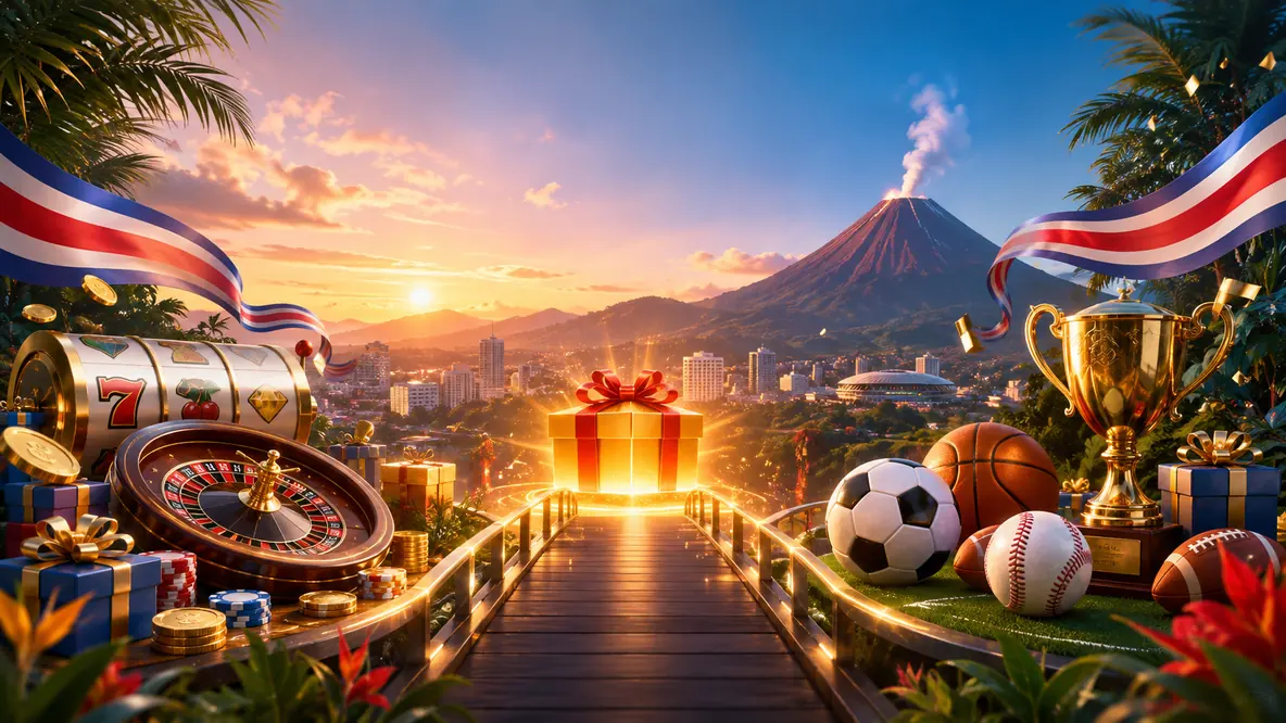 Paquetes de bienvenida de casino y deportes para Costa Rica