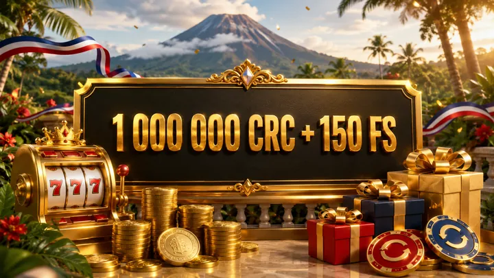Bono de casino de hasta un millon de colones y 150 free spins