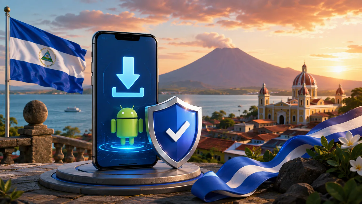 Descarga segura de APK y acceso movil desde Nicaragua