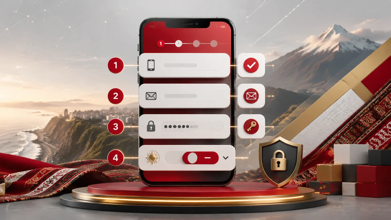 Registro movil con telefono peruano correo y moneda en soles