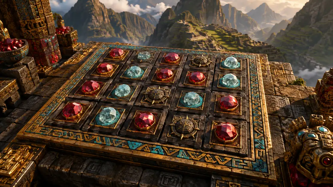 Tablero de Mines con gemas doradas y casillas ocultas