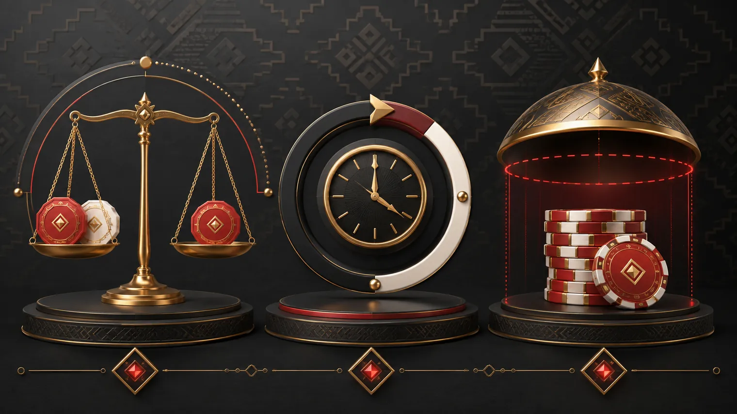 Balanza de terminos promocionales con reloj y limite de apuesta