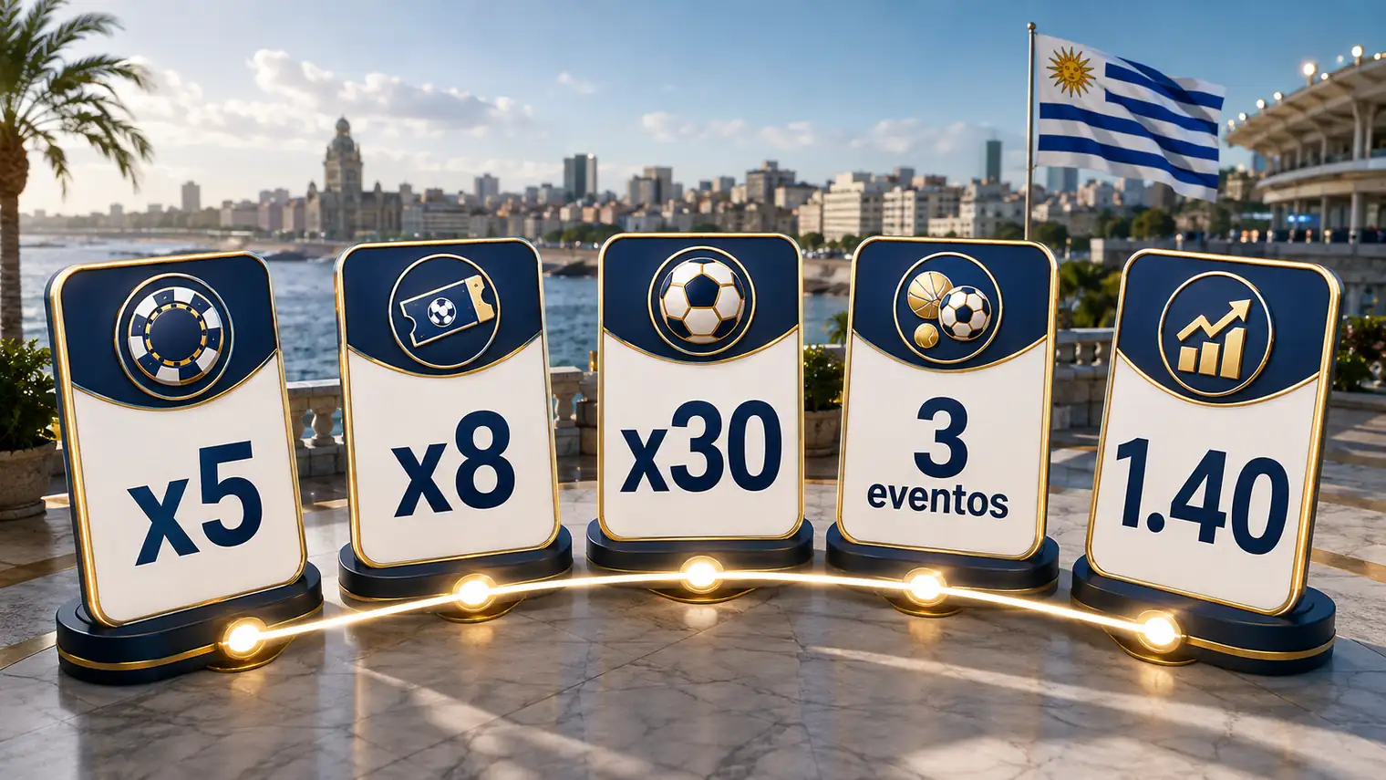 Condiciones de rollover deportivo con tres eventos cuota minima 1.40 y requisitos x5 x8 y x30