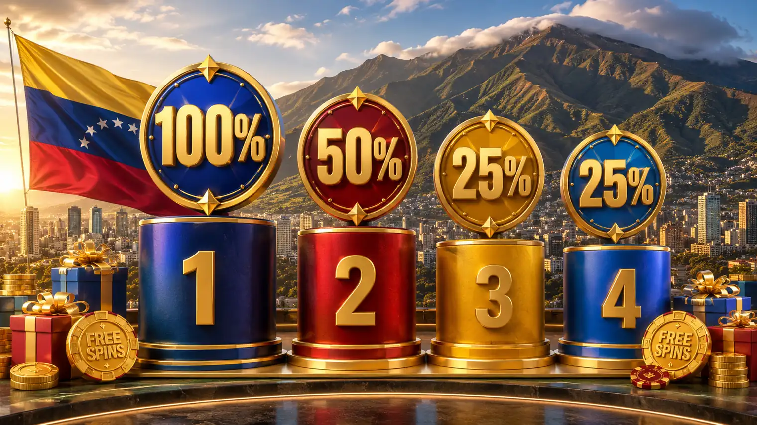 Cuatro etapas del bono de casino para Venezuela